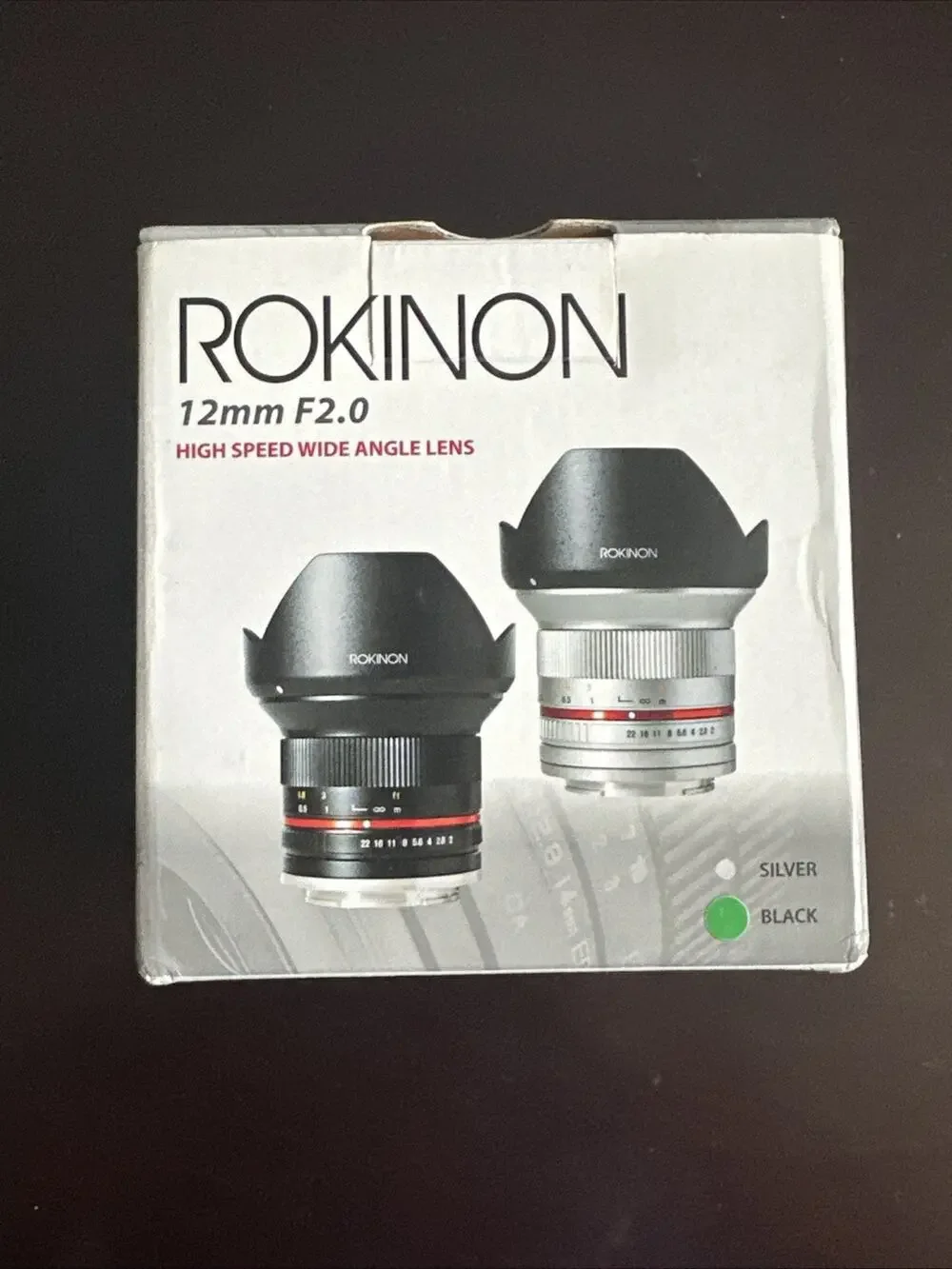 Rokinon 12mm F2.0 High Speed Wide Angle Lens for Fujfilm X - New!